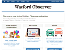 Tablet Screenshot of adbooker.watfordobserver.co.uk